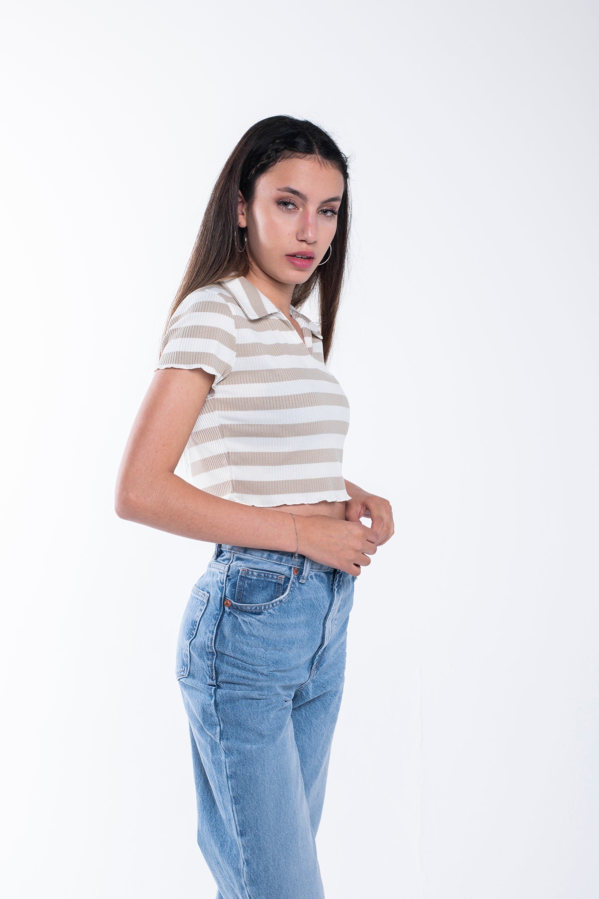 crop-polo-tee-beige-striped-2